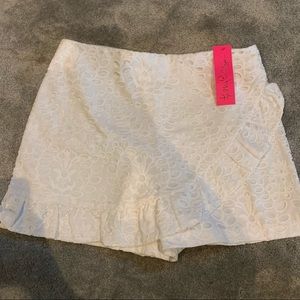 Lilly Pulitzer white skort NWT